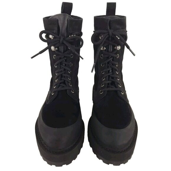 Diemme Altivole Suede Boots Size 36 6 Women's Black Combat New - Picture 4 of 16